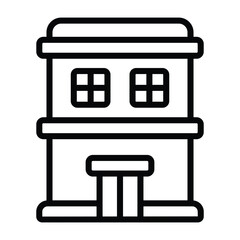 Fototapeta premium Simple Hotel icon. The icon can be used for websites, print templates, presentation templates, illustrations, etc