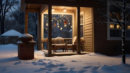  A dazzling Christmas wonderland: sparkling ornaments, lush greenery, frosty accents, and warm, golden lights creating a magical holiday atmosphere.