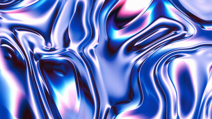 Abstract chromatic liquid surface flow background