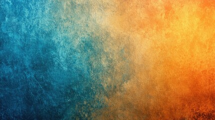 Obraz premium Abstract blue and orange textured background.