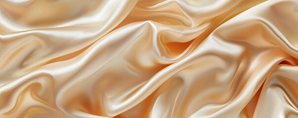 Fototapeta premium Smooth silk fabric texture background.