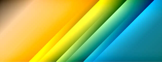 Dynamic shadow lines with gradient colors geometric background