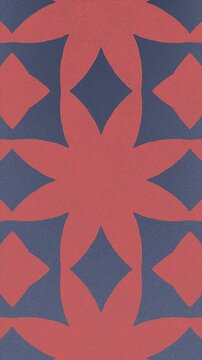 Colorful pattern with transformation of basic geometric shapes. Abstract art background. Digital seamless loop animation. 2d. Vertical