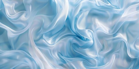 Obraz premium Soft and flowing texture, baby blue color, with a sheen that catches the light