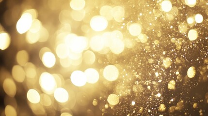 Obraz premium A stunning display of gold vintage fireworks lighting up the night sky, with beautiful bokeh lights in the background, creating a festive and celebratory atmosphere for New Year's Eve