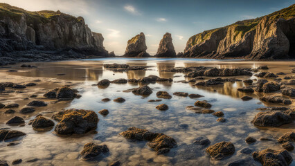 Serene Coastal Landscape