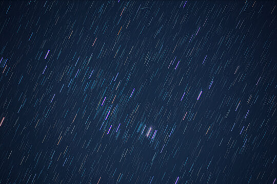Beautiful Abstract Star trails in a night sky 