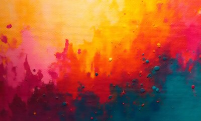 Obraz premium Gradient abstract art with warm tones and teal accents.