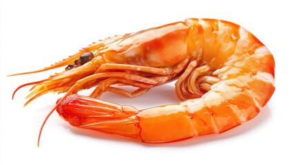 Shrimp. Prawn isolated on white background,