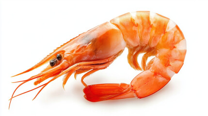 Shrimp. Prawn isolated on white background,