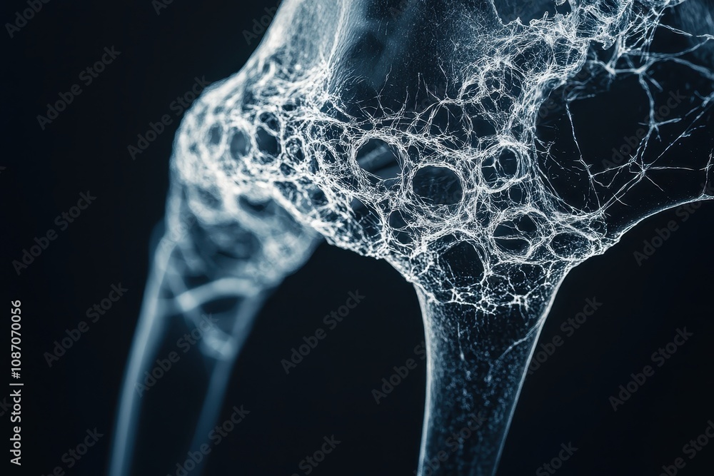 Poster intricate close-up of delicate bubbles and web-like structures creating an abstract artistic image a