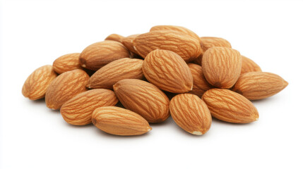 Fototapeta premium almond nuts isolated on white background with clipping path,