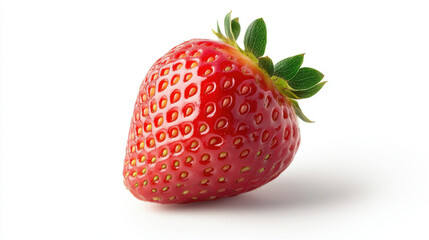 strawberry isolated on white background, clipping path, full depth of field