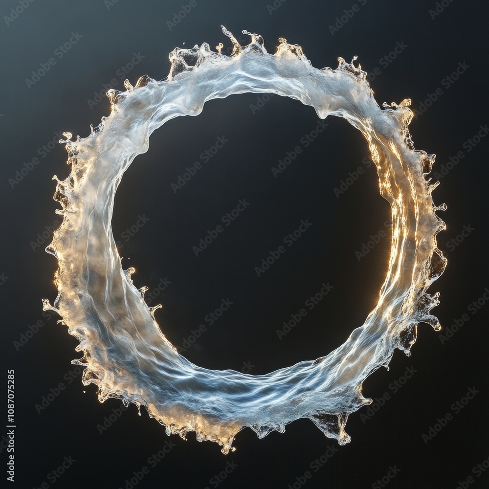 Poster vibrant circular wave pattern, intricate details and textures, high-resolution design, visually capt