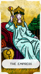 Fototapeta premium Tarot the empress