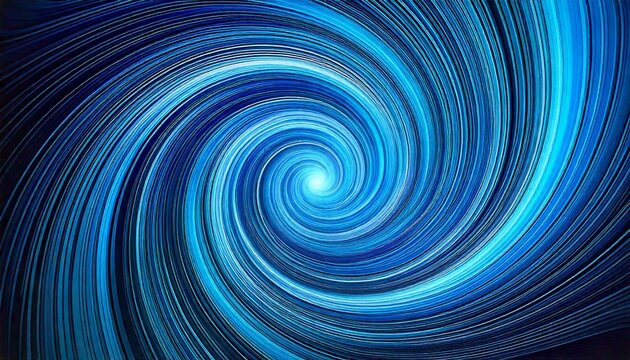 Fond en spirale dynamique avec variations de bleu fonc&eacute; &agrave; bleu clair pour un effet hypnotique et technologique
