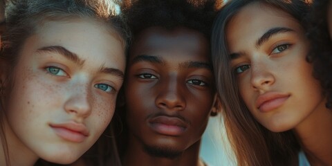 Obraz premium Friendly Faces and Hues