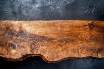 Natural Wood Surface with Unique Grain Patterns