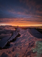 cloudy mountains in the altiplano bolivia