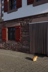 Basque style house in Etxalar, Navarre