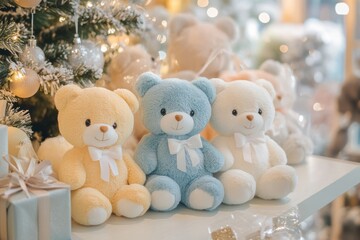 Cute Soft Toys Arrangement in Cozy Setting