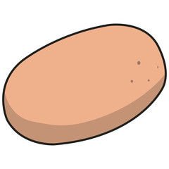 Hand draw fruits and vegetables. Fruits and vegetables.