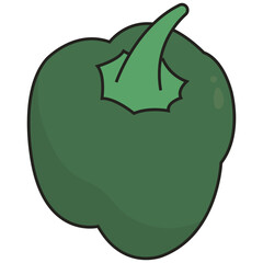 Hand draw fruits and vegetables. Fruits and vegetables.