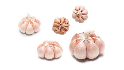 Fototapeta premium Garlic isolated on a white background.