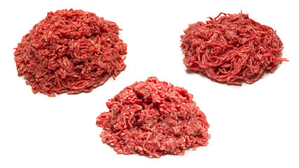 Chopped meat background. Top view.