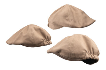 Ascot cap isolated on a white background.