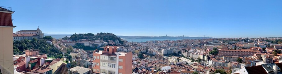 Obraz premium Vue panoramique de Lisbonne au Portugal