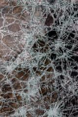 shattered glass with small shards as a background