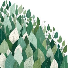 seamless background with leaves