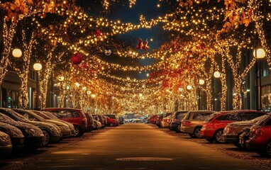 parking cozy christmas background professional photo 