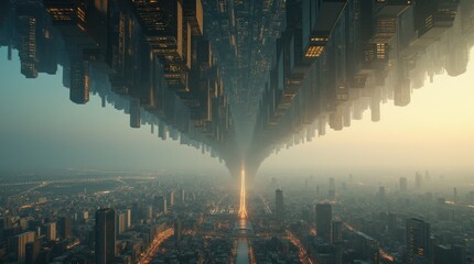 Upside-Down Metropolis in the Sky