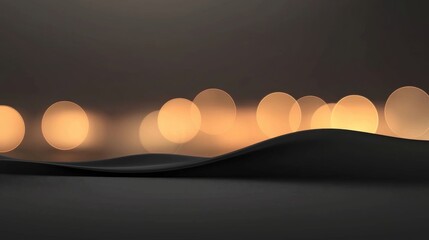 A black and white image of a wave with a lot of circles in it