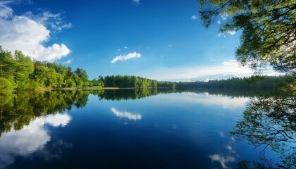 Find inspiration in the beauty of lake reflections.  