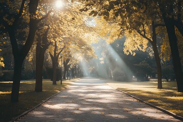 Obraz premium Landscape, Background, Generative AI