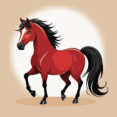 Elegant Red Horse