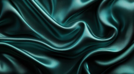 Obraz premium emerald satin texture, seamless background, soft lighting, high detail, glossy finish, rich tones, minimalistic