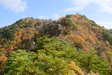 福島県いわき市にある、秋の二ッ箭山