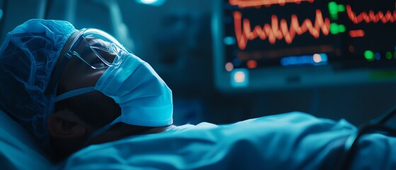 Medical professional in a hospital setting.