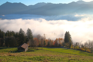 Landscape in the Alps