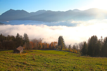 Landscape in the Alps