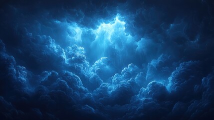 A chilling storm unleashing shadows cloudscape digital art dark atmosphere aerial view mystery and intrigue