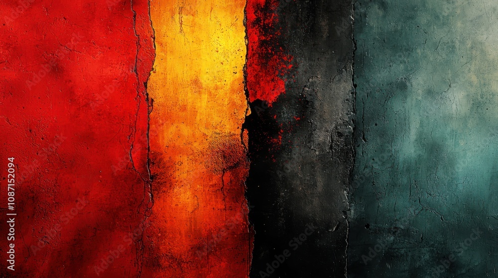 Poster digital art interpretation of abstract color patterns artistic studio digital artwork creative envir
