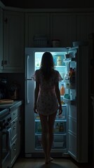 Late-Night Snack Search in the Kitchen