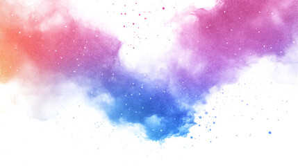 Obraz premium Watercolor galaxy texture against transparent background for creating dreamy and ethereal backgrounds in digital designs