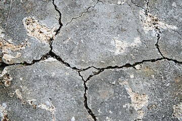 Obraz premium Cracked Surface Patterns: A Study of Nature's Textures