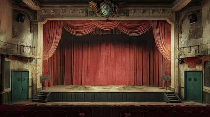 Abandoned Theater Interior 